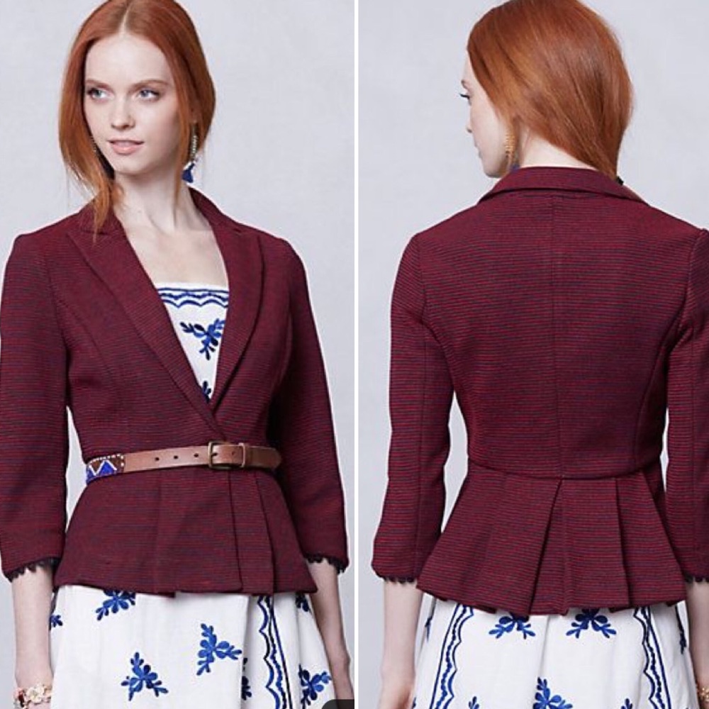 Anthropologie Tabitha Chandelier Blazer, Small